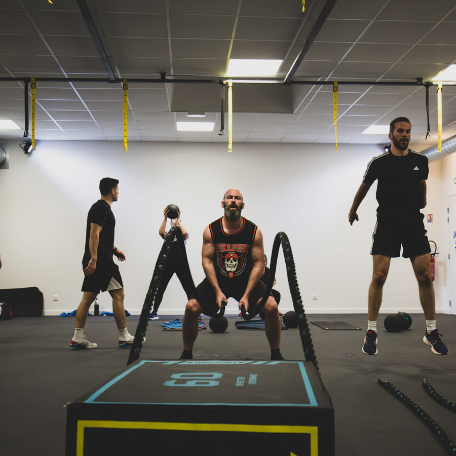 Shooting photo pour les réseaux sociaux pendant un cours de training réalisé par l'agence de publicité EB à Nantes (44200)