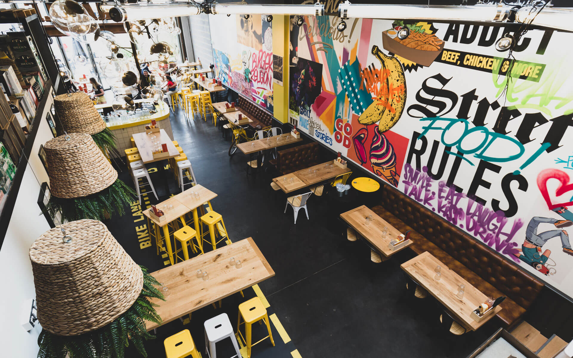 La décoration du restaurant Canaille à Nantes (44000) réalisé par l'agence de publicité EB à Nantes (44200)