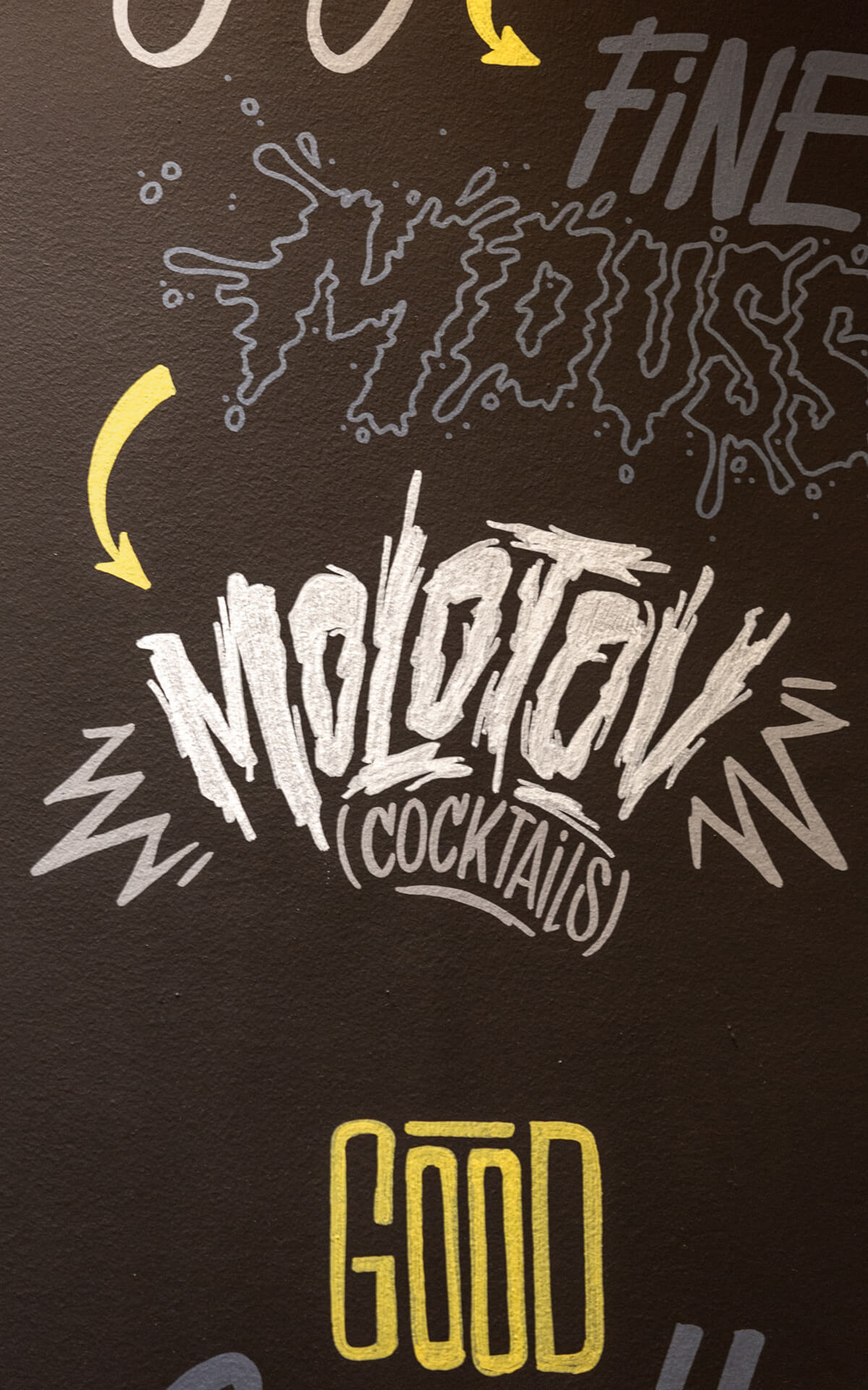Un grafiti pour la décoration du restaurant Bistro Canaille à Nantes (44000) réalisé par l'agence EB à Nantes (44200)