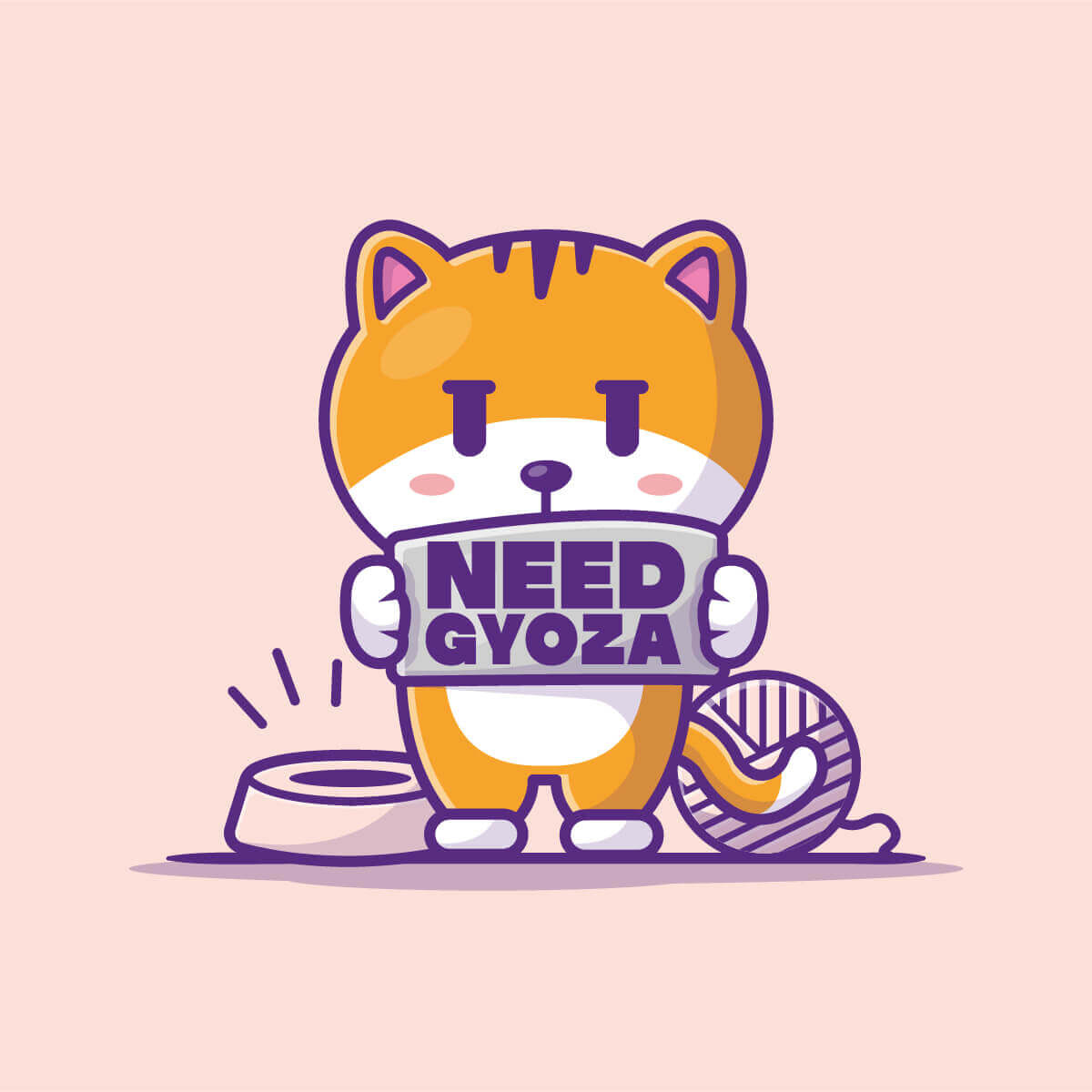 Création graphique 'need gyoza' pour les réseaux sociaux chez My Gyoza à Nantes (44000) réalisé par l'agence de publicité EB à Nantes (44200)
