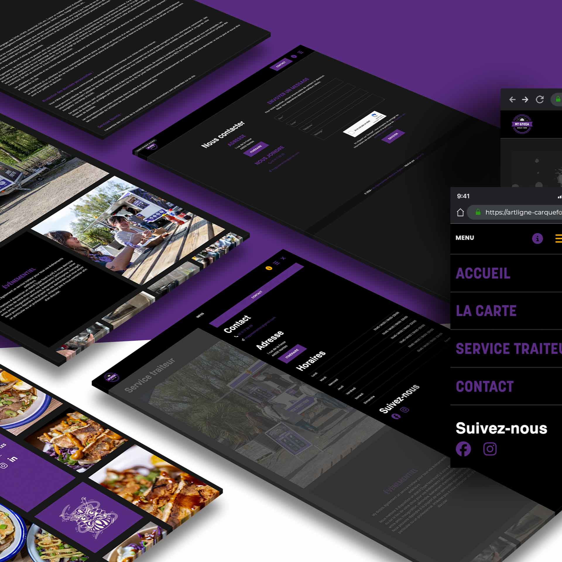 Un site web responsive pour le restaurant My Gyoza à Nantes (44000) réalisé par l'agence digitale EB à Nantes (44200)
